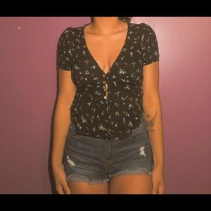 Floral button shirt